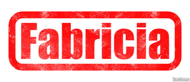 Fabricia Efecto de Texto