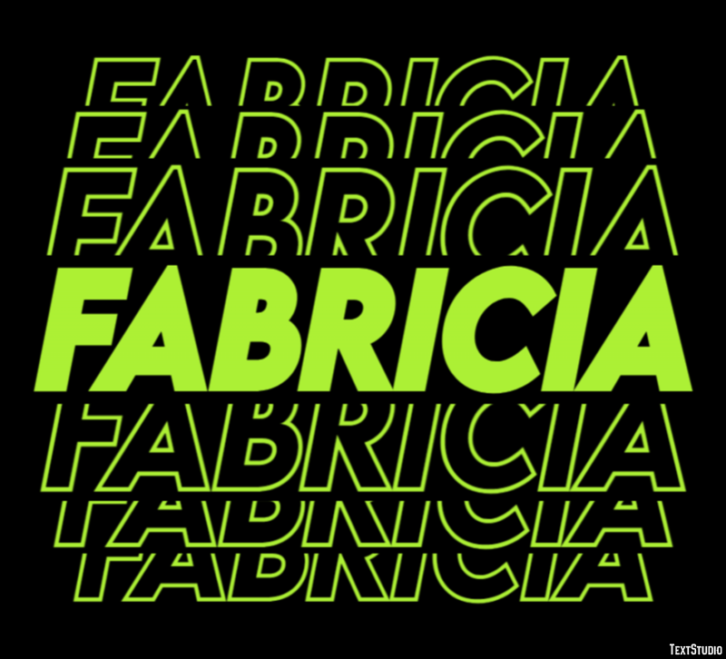 Fabricia Efecto de Texto