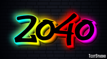 2040 Effet de texte