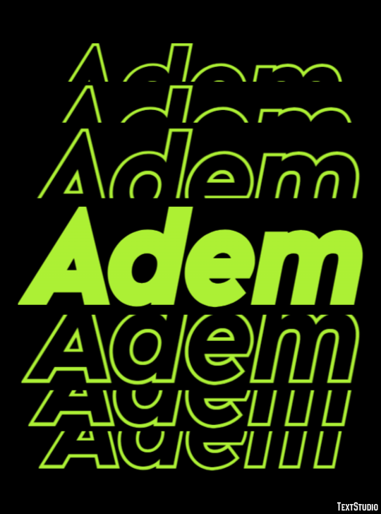 Adem Text Effect