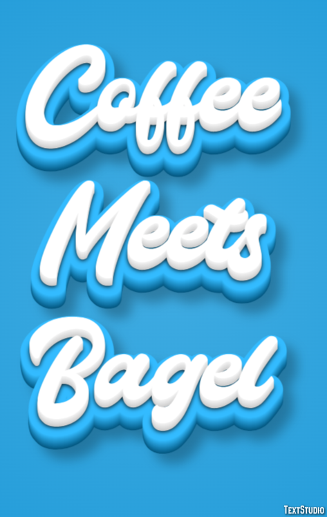 Coffee Meets Bagel Texteffekt