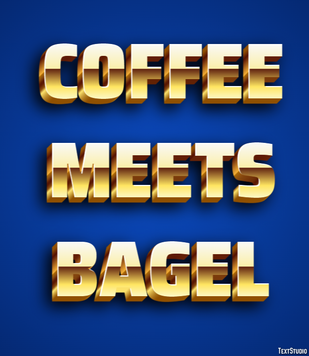 Coffee Meets Bagel Efekt tekstowy