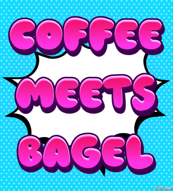 Coffee Meets Bagel Texteffekt