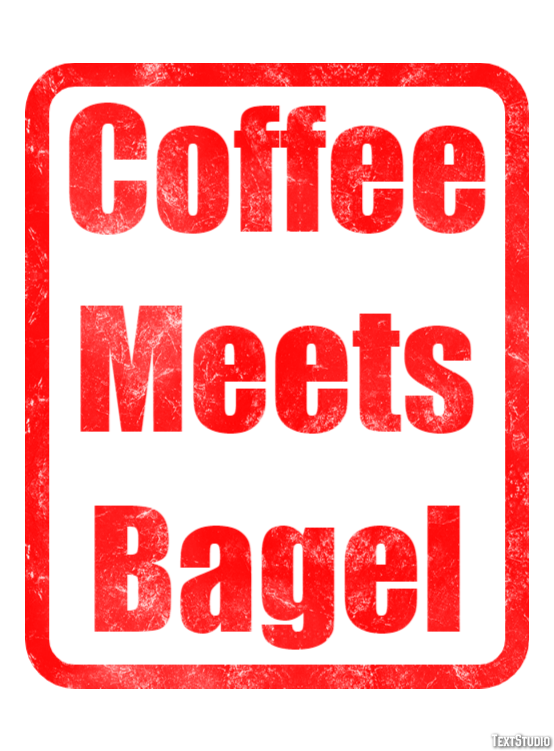 Coffee Meets Bagel Texteffekt