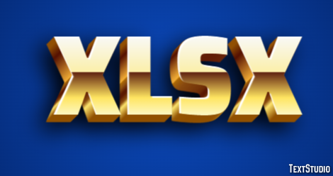 XLSX Efecto de texto