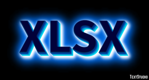 XLSX Efecto de texto