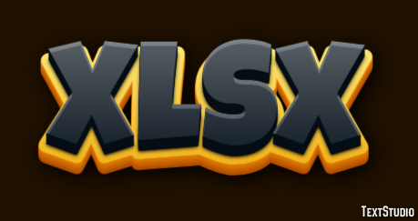 XLSX Efecto de texto