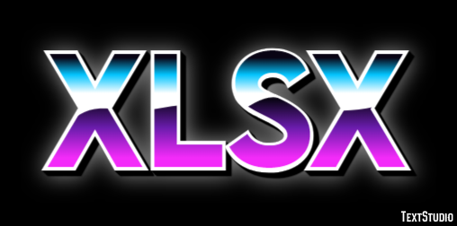 XLSX Efecto de texto