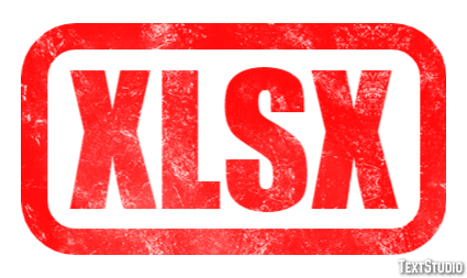 XLSX Efecto de texto
