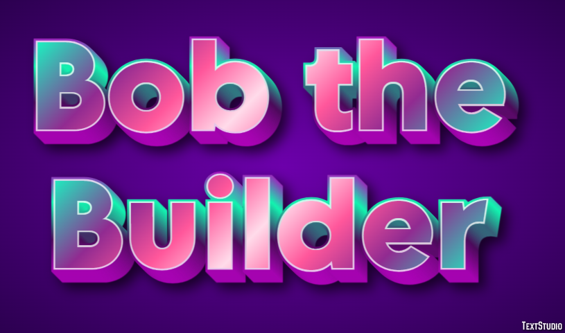 Bob the Builder Efekt tekstowy