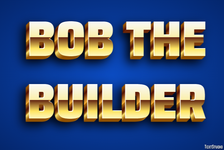 Bob the Builder Text Effect