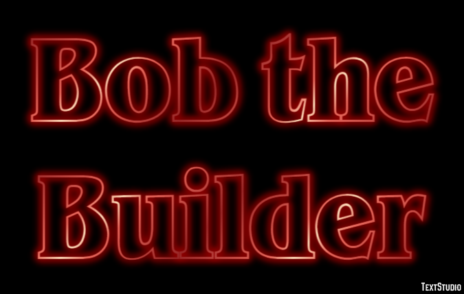Bob the Builder Efekt tekstowy