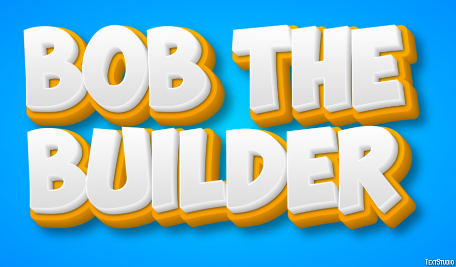 Bob the Builder Efekt tekstowy