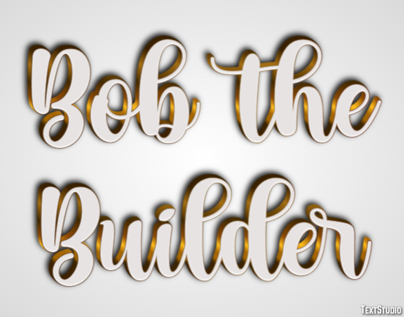 Bob the Builder Texteffekt
