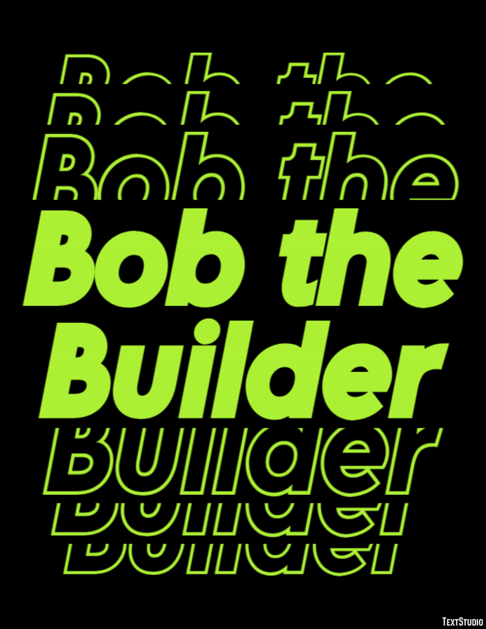 Bob the Builder Efekt tekstowy