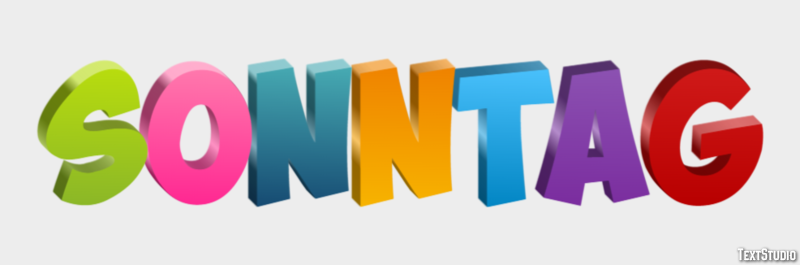 Sonntag Efecto de texto