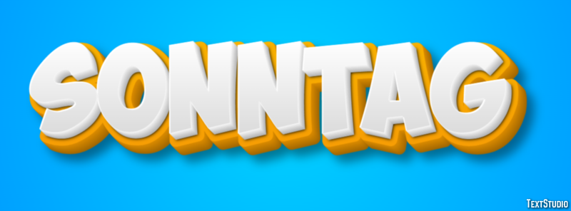 Sonntag Efecto de texto