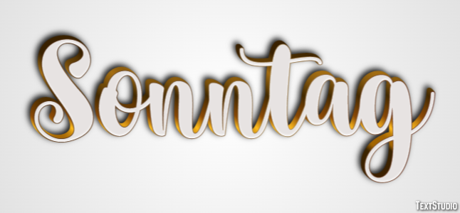 Sonntag Efecto de texto