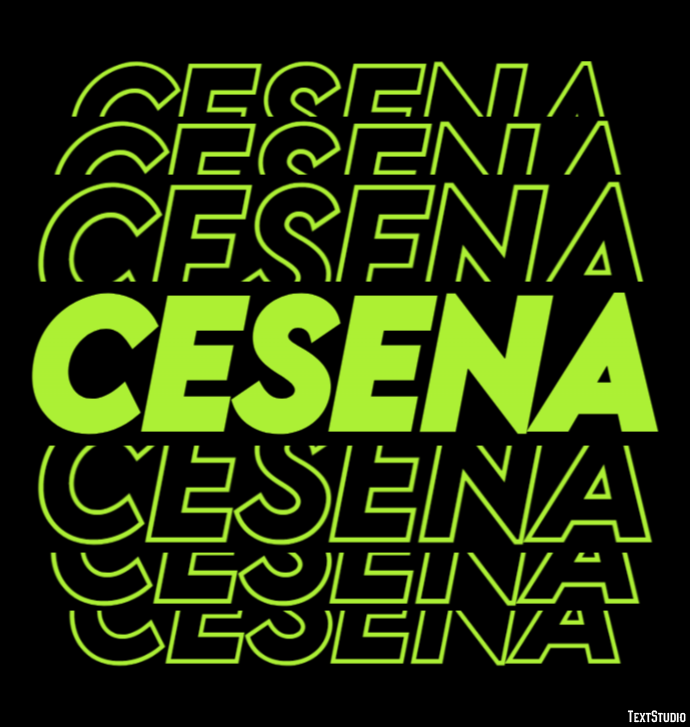 Cesena Efekt tekstowy