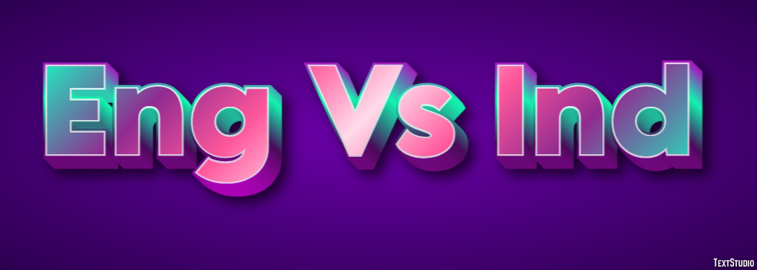 Eng Vs Ind Efeito de texto