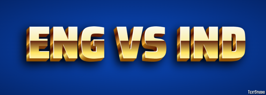 Eng Vs Ind Efeito de texto