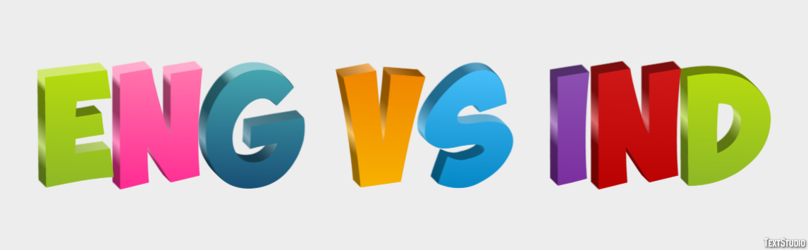 Eng Vs Ind Efeito de texto
