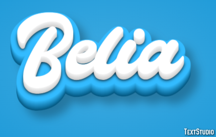 Belia Text effect