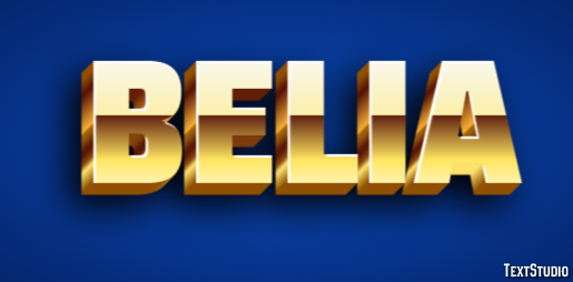 Belia Text effect