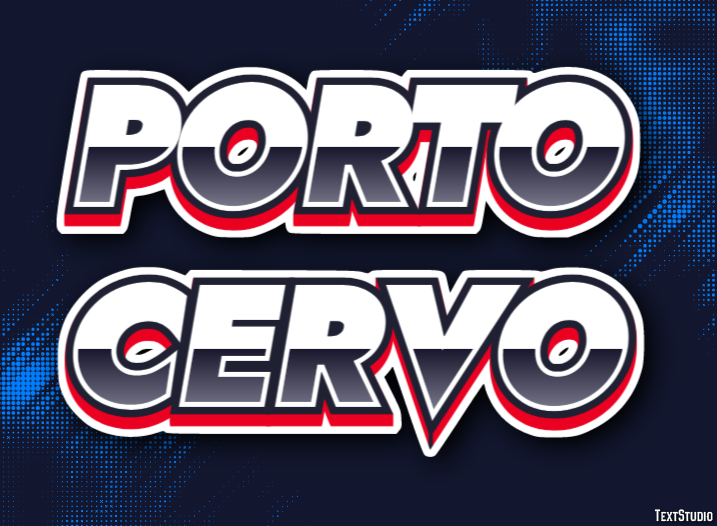 Porto Cervo Efekt tekstowy