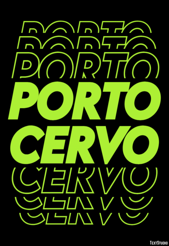 Porto Cervo Effet de Texte