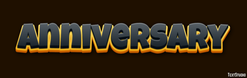Anniversary Text effect