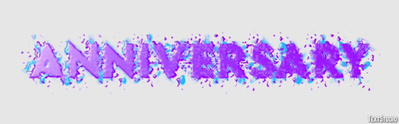 Anniversary Effet de Texte