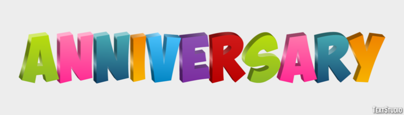 Anniversary Text effect