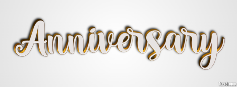 Anniversary Text effect