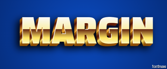 Margin Efecto de Texto