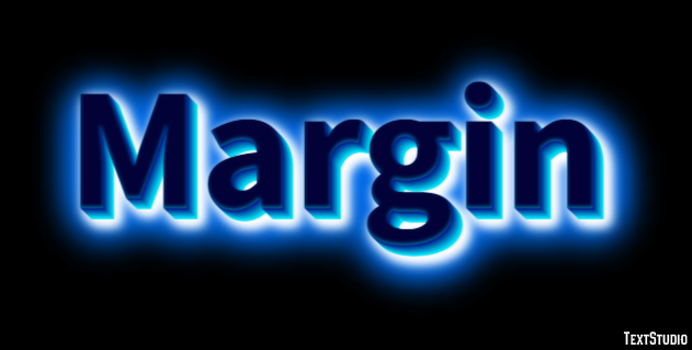 Margin Efeito de texto