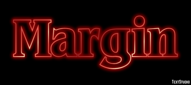 Margin Text effect