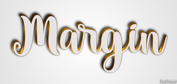 Margin Text effect