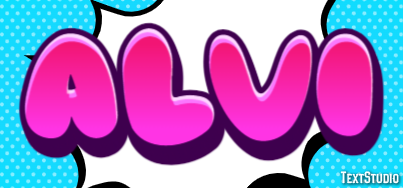 Alvi Эффект текста
