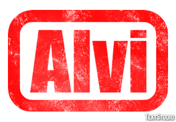 Alvi Эффект текста