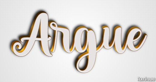 Argue Text Effect