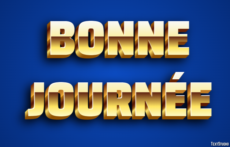 Bonne journée Effet de Texte