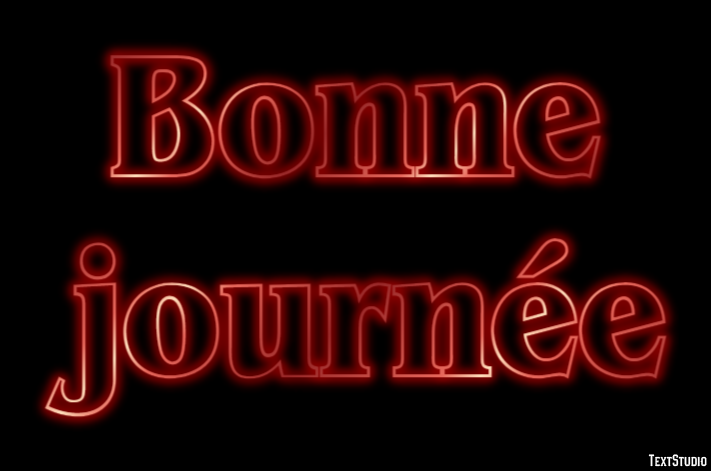 Bonne journée Effet de Texte