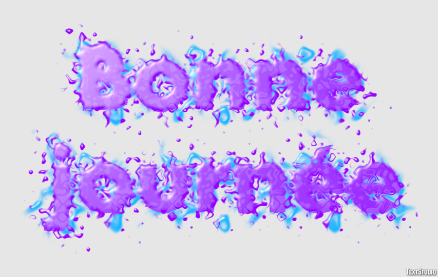Bonne journée Effet de texte
