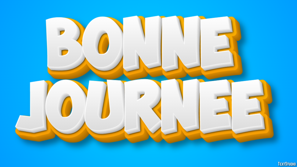 Bonne journée Effet de Texte