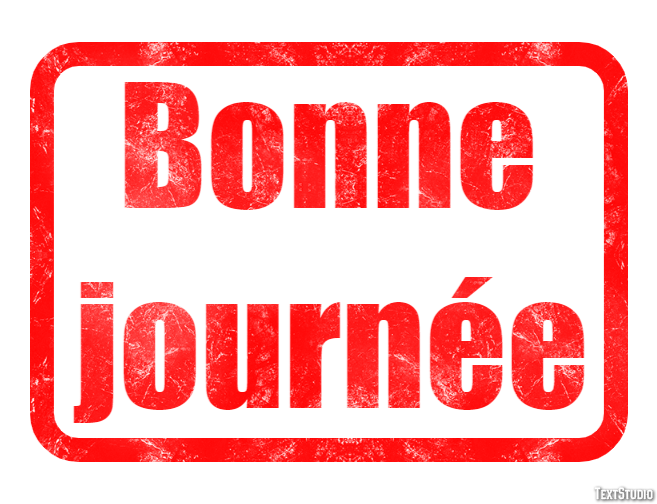 Bonne journée Effet de Texte