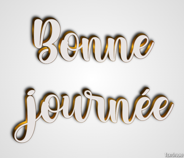 Bonne journée Effet de texte