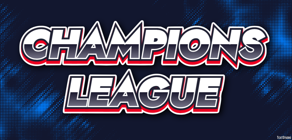 Champions League Effetto testo