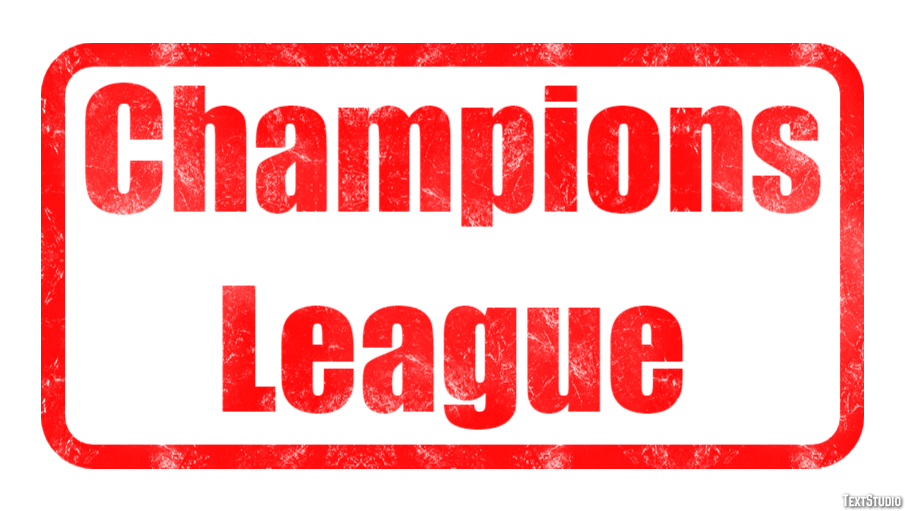 Champions League Effetto testo