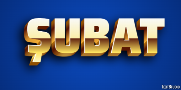 Şubat Text Effect
